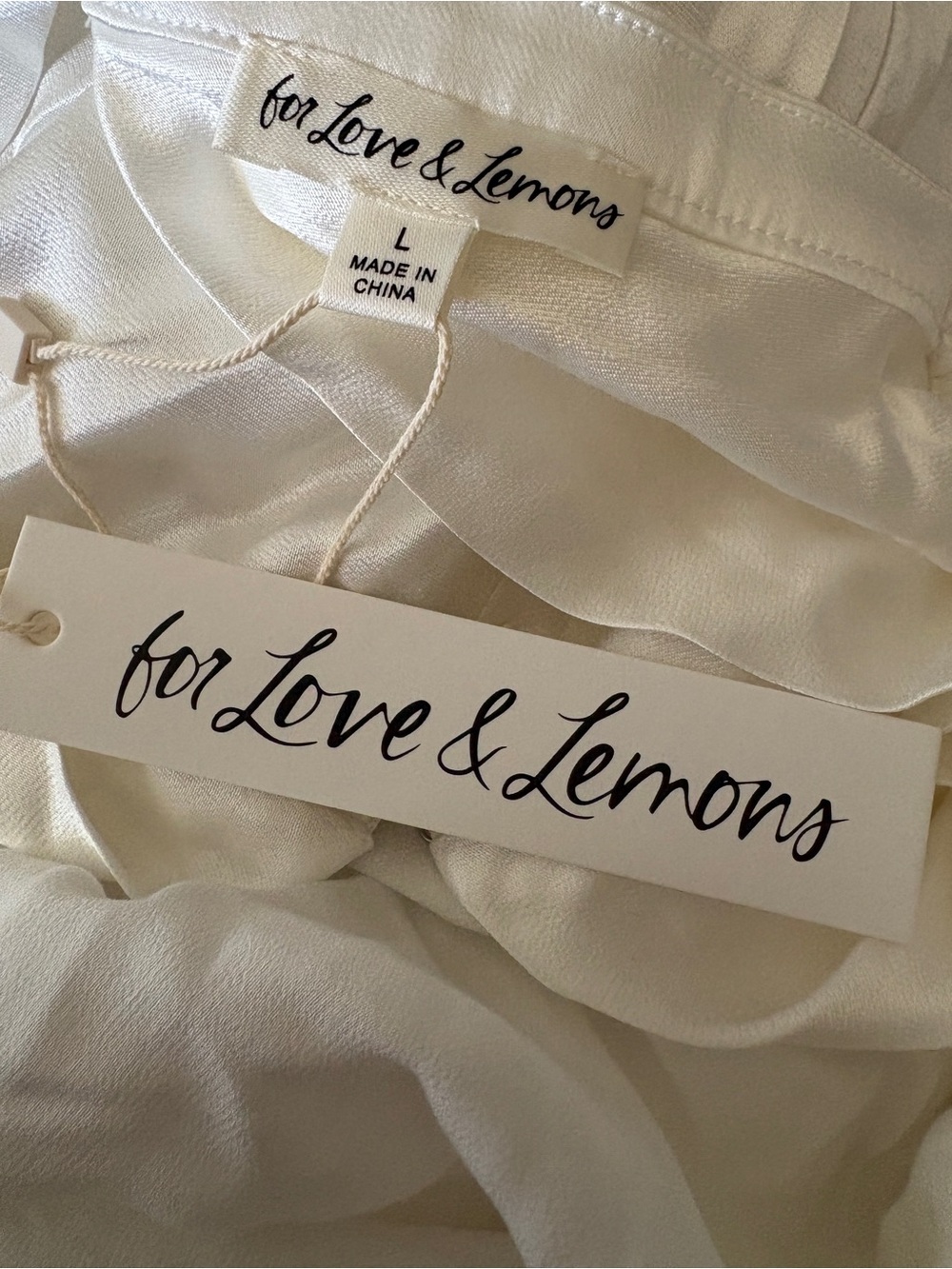 $329 NWT For Love And Lemons “Willow” Ruched Mini Dress Sz X-Large - Picture 3 of 9